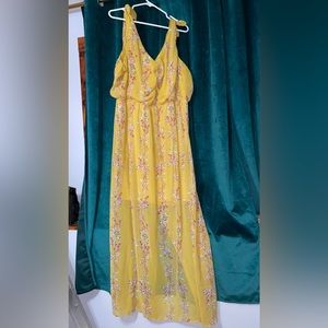 As U Wish summer floral maxi dress